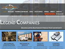 Tablet Screenshot of legendmechanical.com